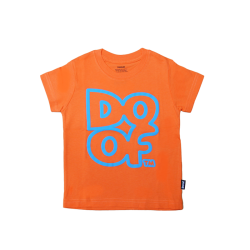 Doof Kids Tee - Outline (Orange)