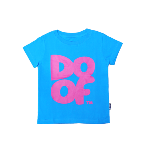 Doof Kids Tee - Coloured (Cyan+Pink)