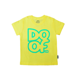 Doof Kids Tee - Outline (Yellow)