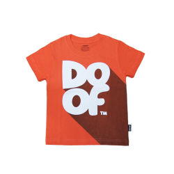 Doof Kids Tee - Classic Shadow (Orange)